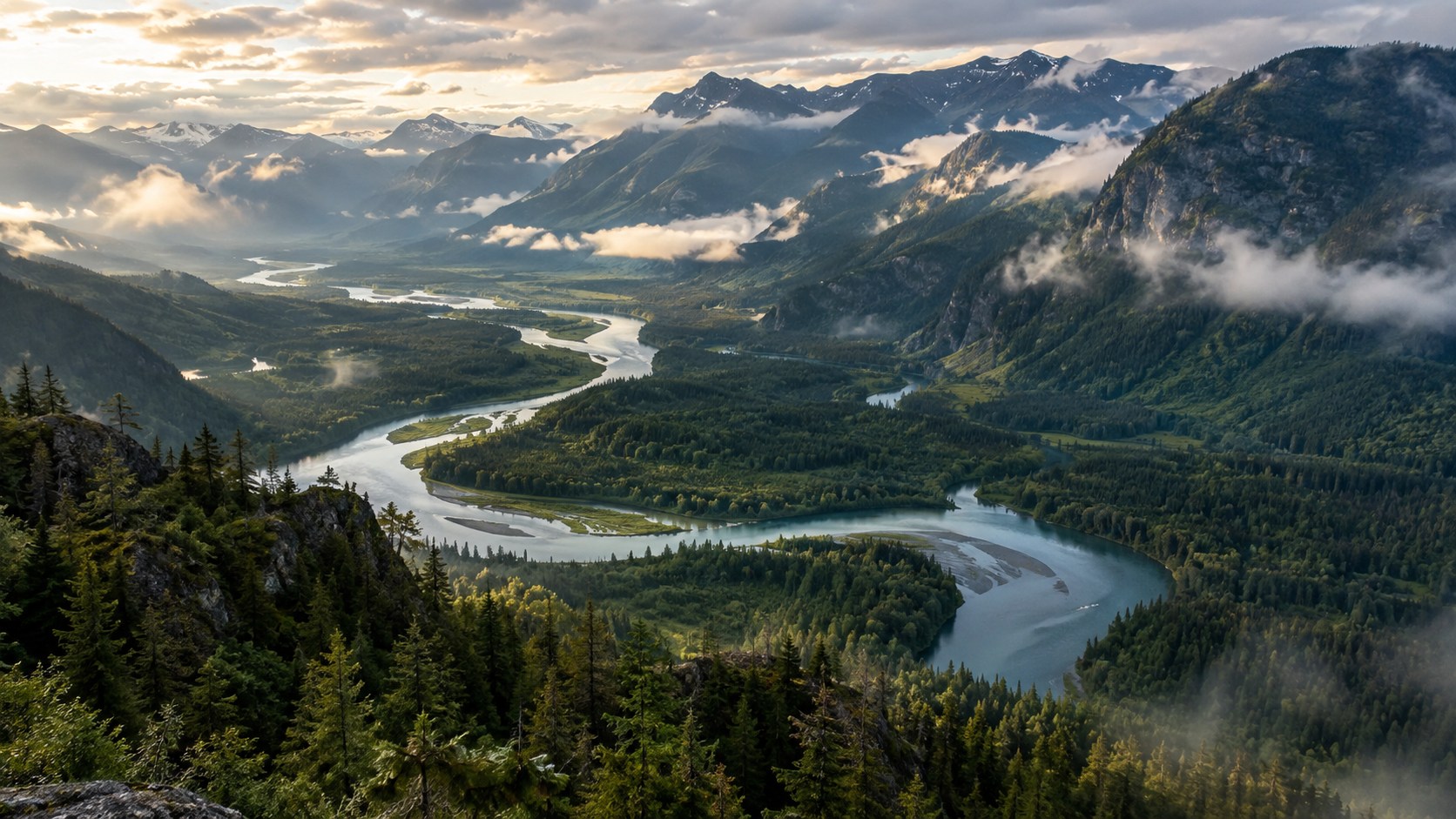 Un bassin versant : relier forêt, relief et rivière à l’échelle du territoire.