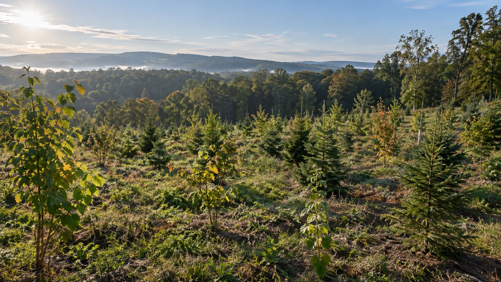Une jeune plantation pour éprouver les hypothèses sur un premier territoire.
