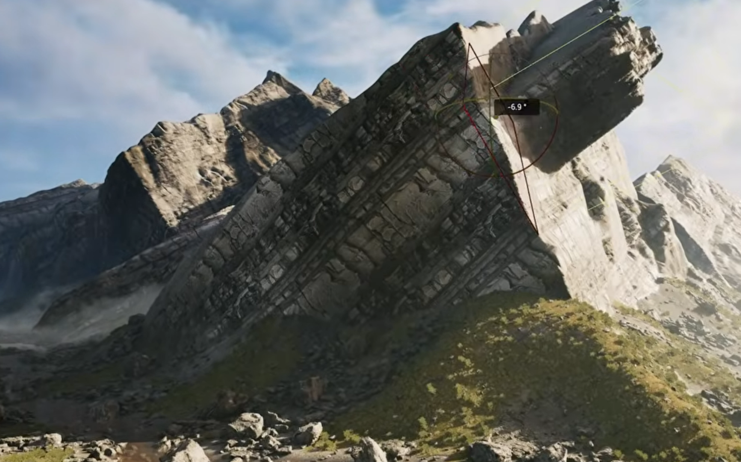 Édition d’un relief dans Unreal Engine